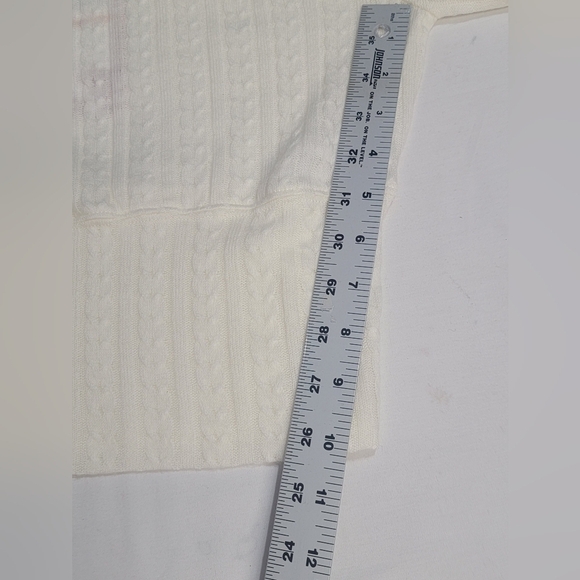 Band of the Free by Band of Gypsies Raquel Ivory Ribbed Knit Sweater Size Small - Picture 10 of 10